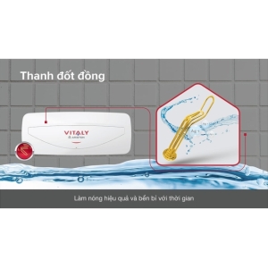 Máy nước nóng gián tiếp Ariston 20 lít 2500W VITALY 20 SLIM 2.5 FE