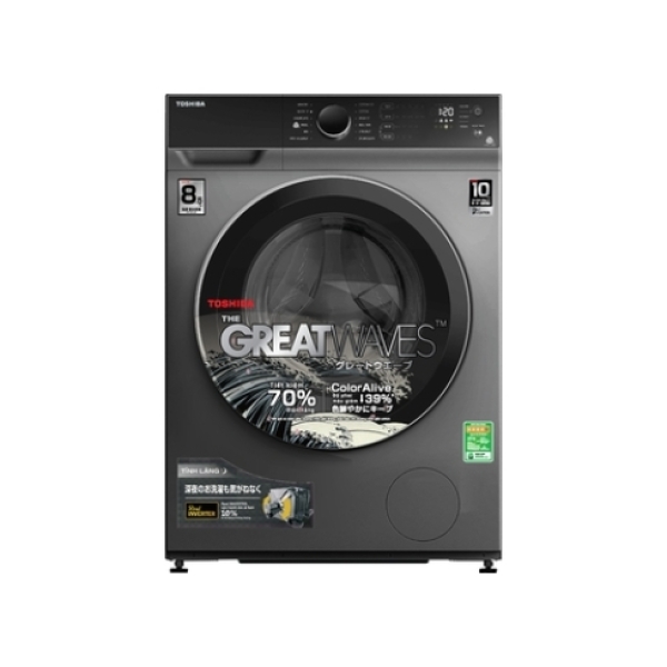 Máy giặt Toshiba Inverter 8.5 kg TW-BK95M4V(SK) lồng ngang