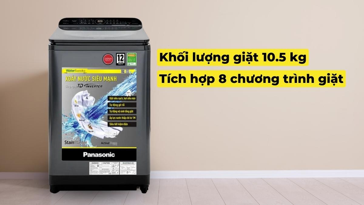 Khối lượng giặt lớn, chương trình giặt đa dạng