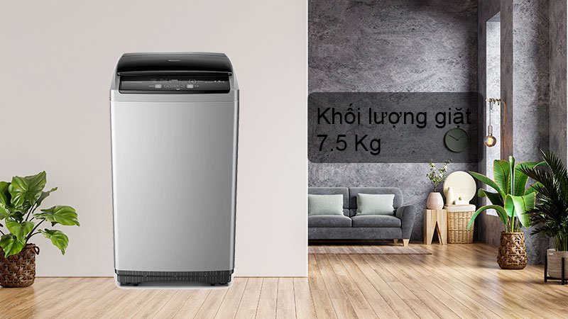 Khối lượng 7.5 Kg phù hợp cho gia đình từ 2 – 3 người