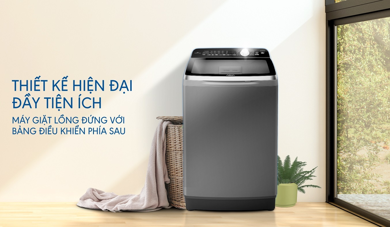 Máy giặt Aqua Inverter 12 kg AQW-DR120CT (S)