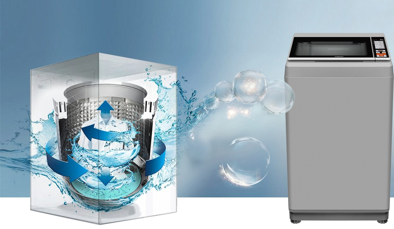 Máy giặt Aqua 7.2 kg AQW-S72CT (H2) - Tiết kiệm điện năng với chế độ tự khởi động