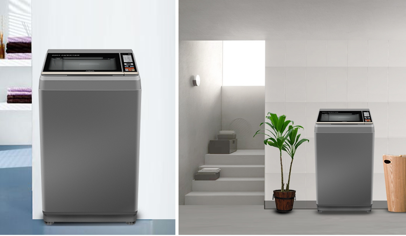 Máy giặt Aqua 7.2 kg AQW-S72CT (H2) - Máy giặt cửa trên sở hữu thiết kế hiện đại, sang trọng