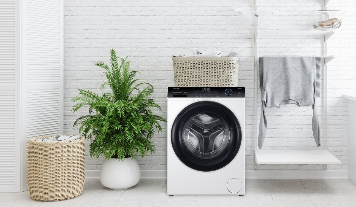Máy giặt Aqua Inverter 9 kg AQD-A900F.W - Thiết kế 