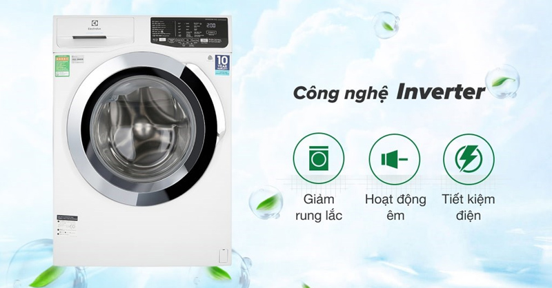 Công nghệ Inverter vận hành êm, giảm rung lắc, tiết kiệm điện năng
