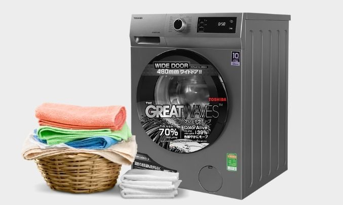 Máy giặt Toshiba Inverter 8.5 kg TW-BK95S3V(SK) - Bảng điều khiển hiện đại