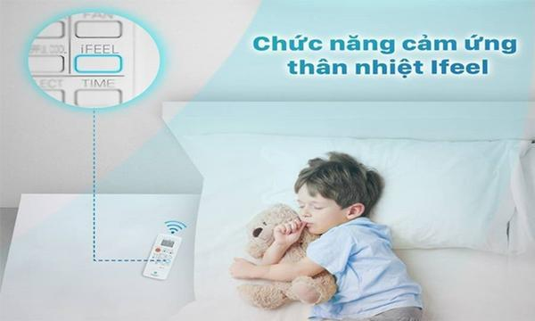 Máy lạnh Casper Inverter 1.5 HP GC-12IS33 cảm biến i-Feel duy trì nhiệt độ phù hợp