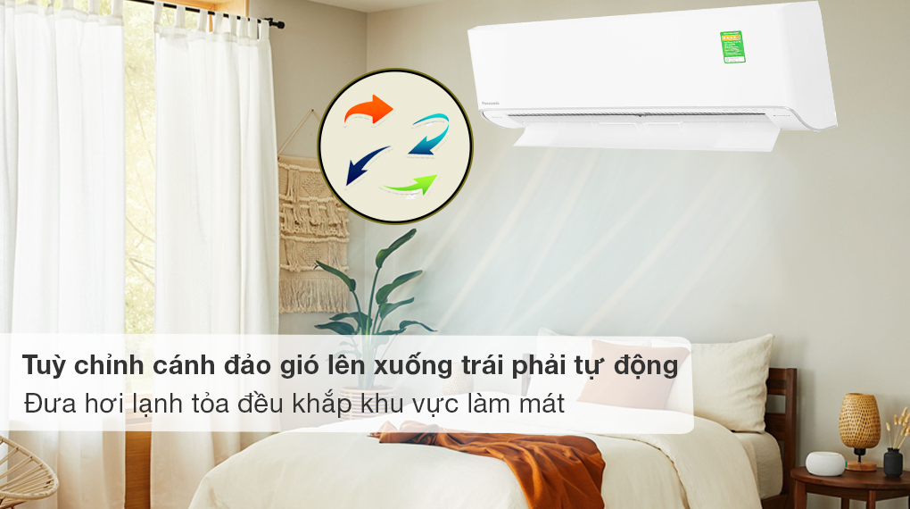 Điều hòa Panasonic Inverter 11900 BTU CU/CS-XU12ZKH-8 - Tủy chỉnh cánh đảo gió lên xuống, trái phải tự động Điều hòa Panasonic Inverter 11900 BTU CU/CS-XU12ZKH-8 - Tủy chỉnh cánh đảo gió lên xuống, trái phải tự động