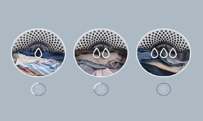 Máy sấy Electrolux 8 kg EDV805JQSA Chu kì sấy thông minh