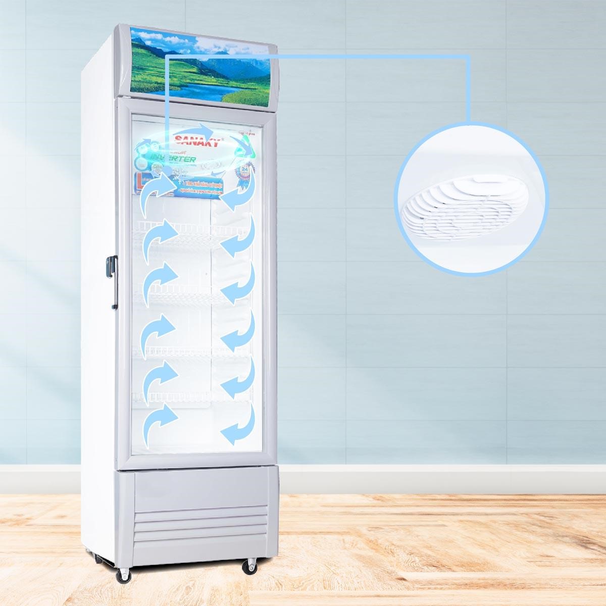 Quạt làm lạnh đối lưu có khả năng lan tỏa hơi lạnh đồng đều đến mọi nơi