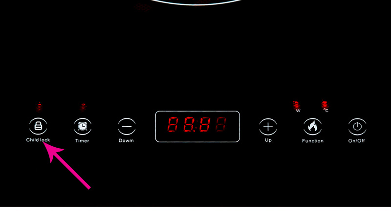 Khóa điều khiển - Bếp từ đôi Sunhouse SHB9101 Khóa điều khiển - Bếp từ đôi Sunhouse SHB9101