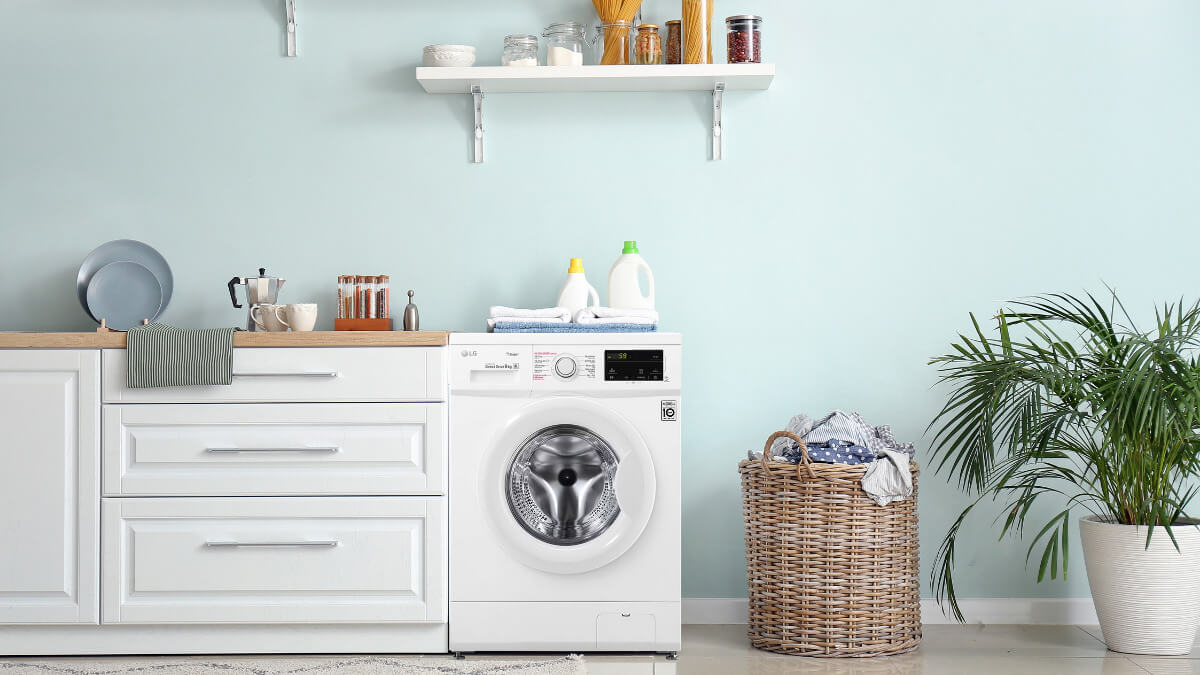 Máy Giặt LG Inverter 9 Kg FM1209S6W sở hữu thiết kế tối giản