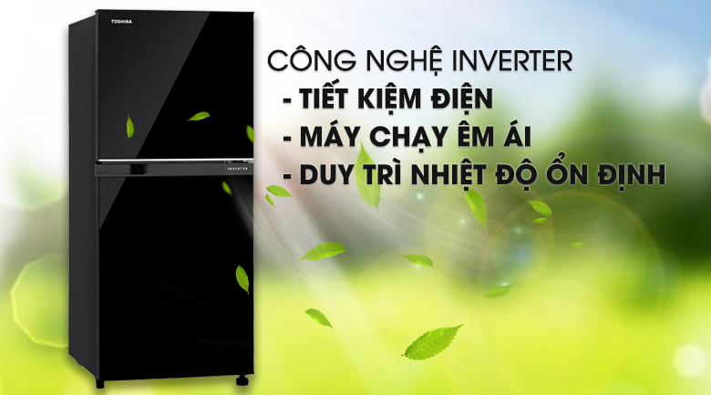 Tủ lạnh Toshiba Inverter 180 lít GR-B22VU UKG - Công nghệ Inverter Tủ lạnh Toshiba Inverter 180 lít GR-B22VU UKG - Công nghệ Inverter