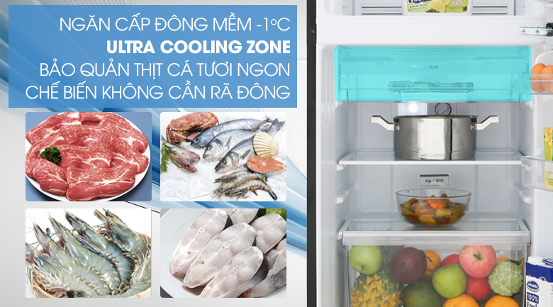 Tủ lạnh Toshiba Inverter 180 lít GR-B22VU UKG - Ngăn cấp đông mềm Tủ lạnh Toshiba Inverter 180 lít GR-B22VU UKG - Ngăn cấp đông mềm