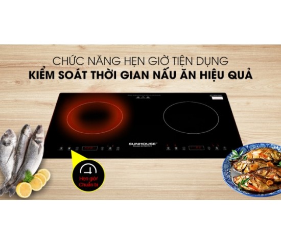 Bếp từ đôi Sunhouse SHB9101